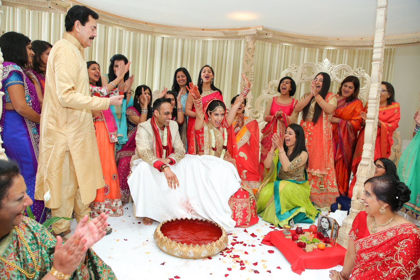 Asian wedding portrait