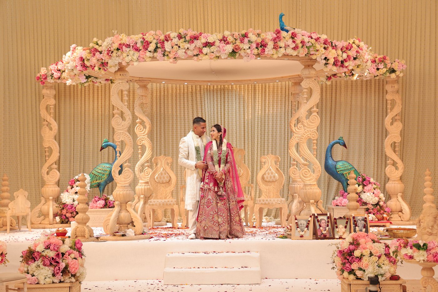 Asian wedding guests