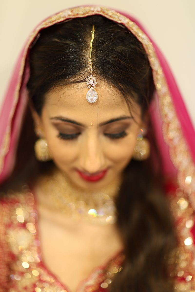 Sikh wedding couple during the Anand Karaj ceremony