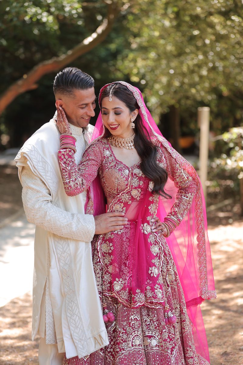Muslim wedding couple photographed at their nikah ceremony