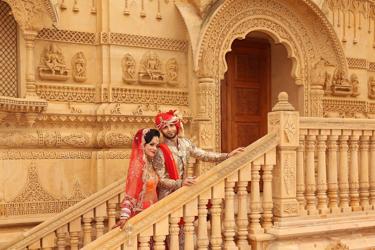 Couple's grand entrance at a Muslim walima reception
